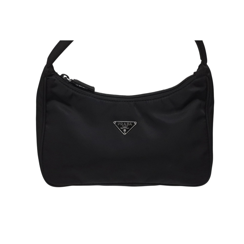 Prada Hobo handbag One Shoulder Hobo bag triangle logo black - Picture 2 of 8